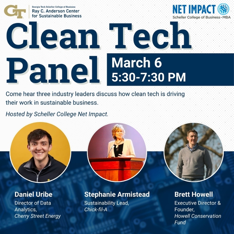 march clean tech panelist lineup