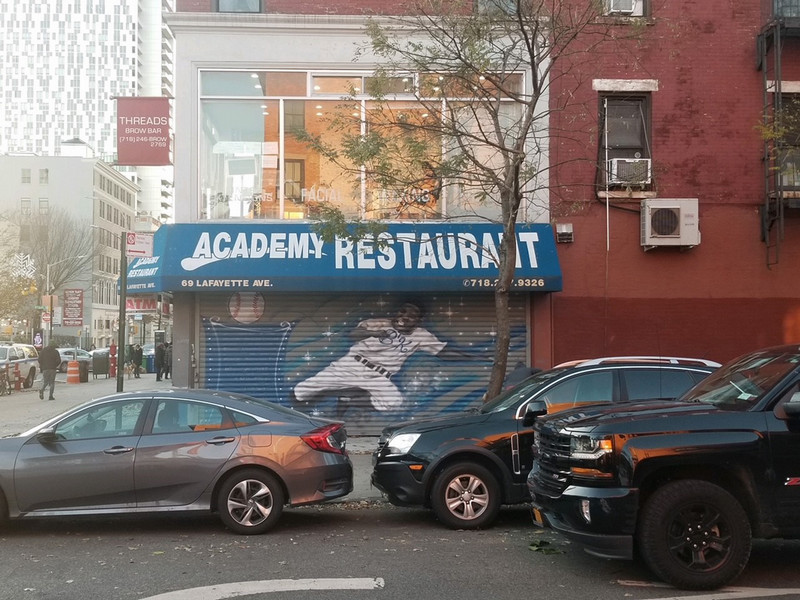 Academy Restaurant in Brooklyn where students would grab breakfast or lunch before heading to school.