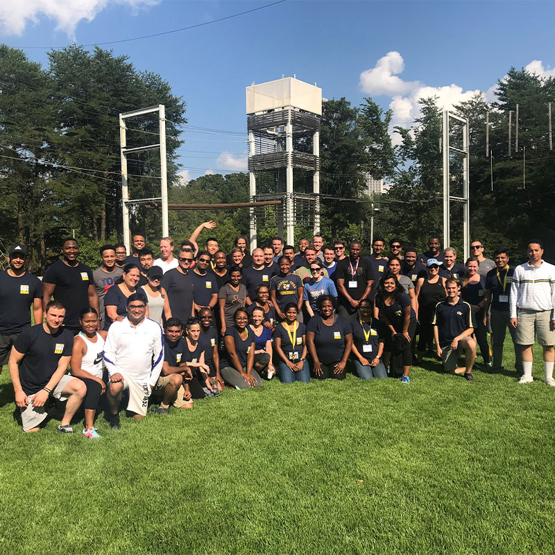 Alexis and her cohort at the Executive MBA Field Day.