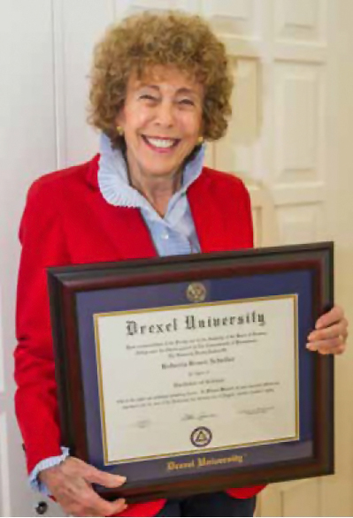 Roberta with diploma from Drexel University