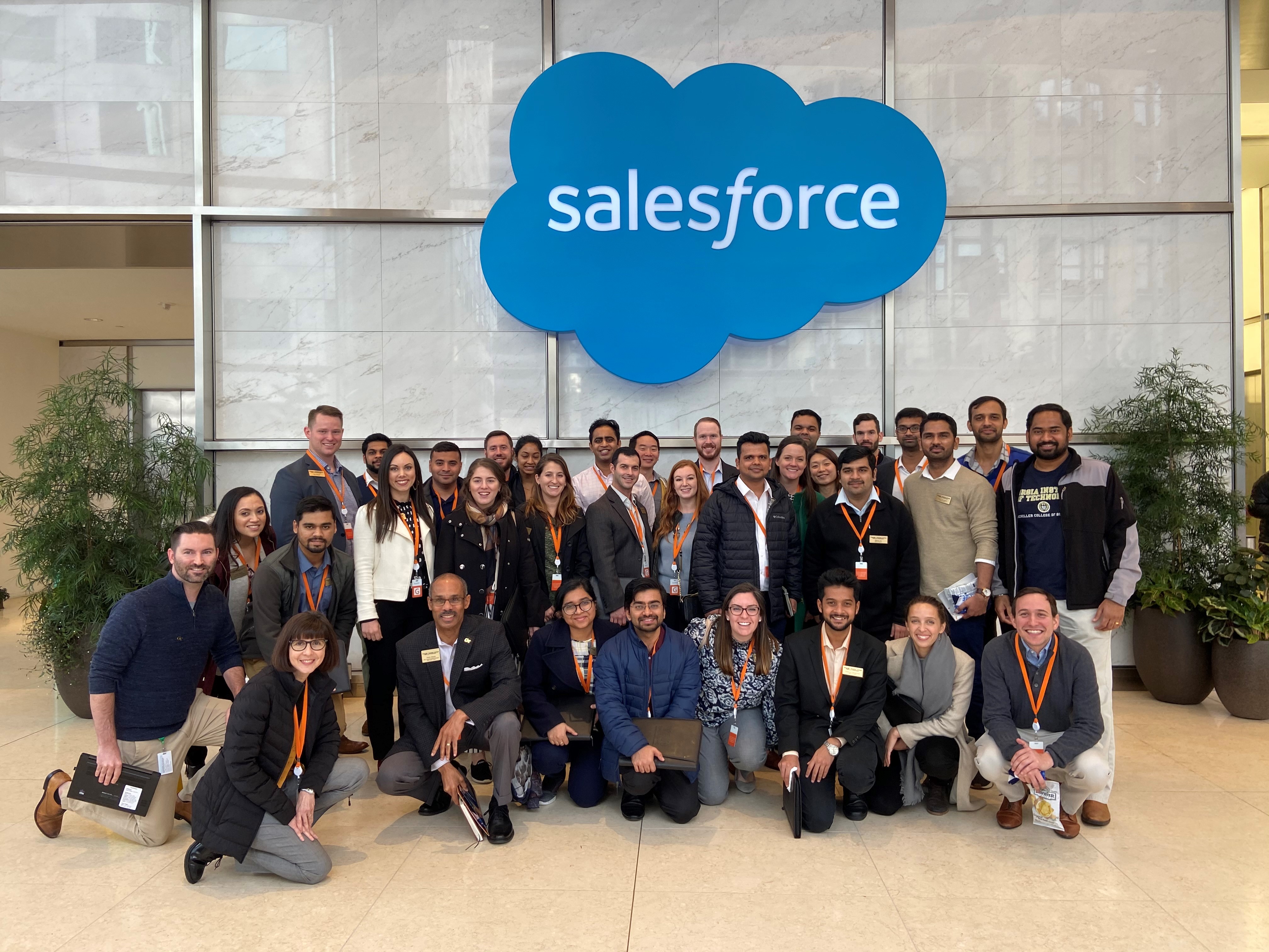 Salesforce corporate visit during the West Coast Tech Trek 
