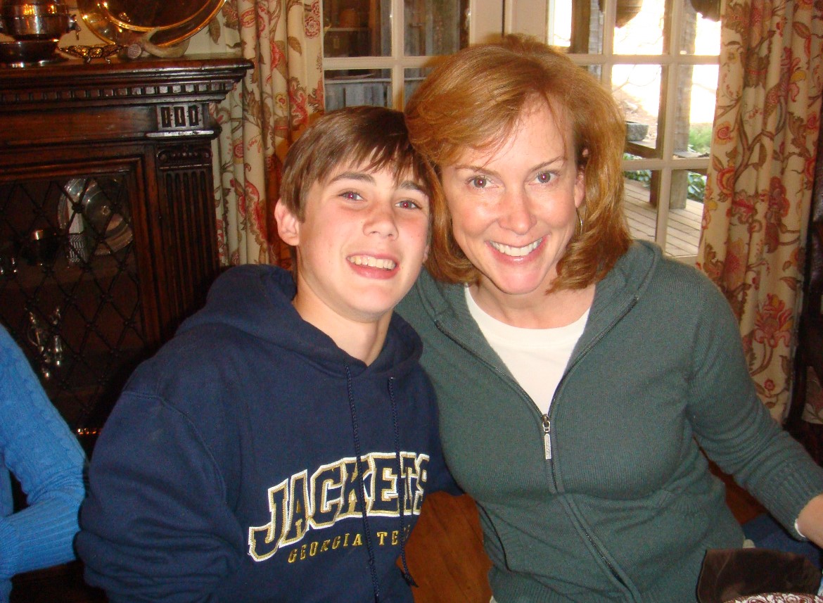 Wiley with his mom, Jane. 