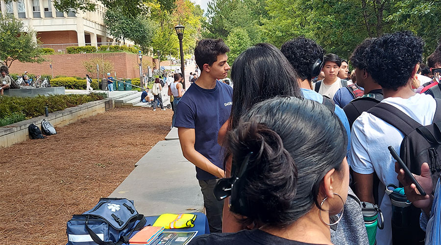  EMS as Tech at the fall organizations fair.